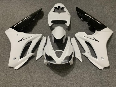 2006-2008 Glänzend Weiß & Schwarz Triumph Daytona 675 Motorrad Verkleidung