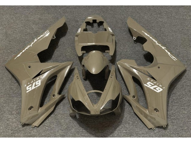 2006-2008 Glänzend Wüstenbraun Triumph Daytona 675 Motorrad Verkleidung