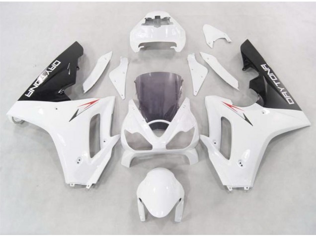 2006-2008 Weiß Mit Schwarzen Unterteilen Triumph Daytona 675 Motorrad Verkleidung 2006-2008 Weiß Mit Schwarzen Unterteilen Triumph Daytona 675 Motorrad Verkleidung