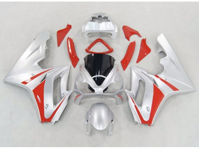 2006-2008 Silber & Rot Triumph Daytona 675 Motorrad Verkleidung