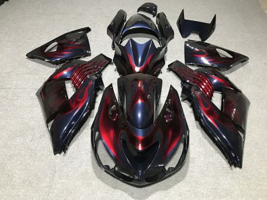 2006-2011 Flame Kawasaki ZX14R Motorrad Verkleidung