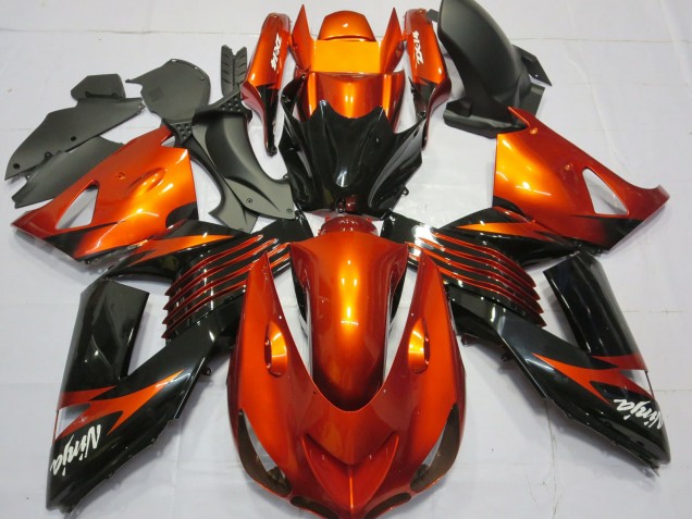 2006-2011 Grün Schwarz Kawasaki ZX14R Motorrad Verkleidung 2006-2011 Grün Schwarz Kawasaki ZX14R Motorrad Verkleidung