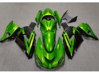 2006-2011 Hellgrün & Schwarz Kawasaki ZX14R Motorrad Verkleidung