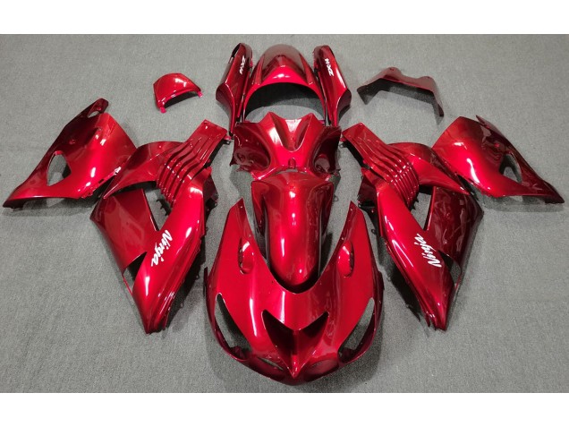2006-2011 Rot Glänzend Kawasaki ZX14R Motorrad Verkleidung 2006-2011 Rot Glänzend Kawasaki ZX14R Motorrad Verkleidung