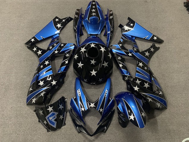 2007-2008 Benutzerdefinierter Perlenstern-Stil Suzuki GSXR 1000 Motorrad Verkleidung
