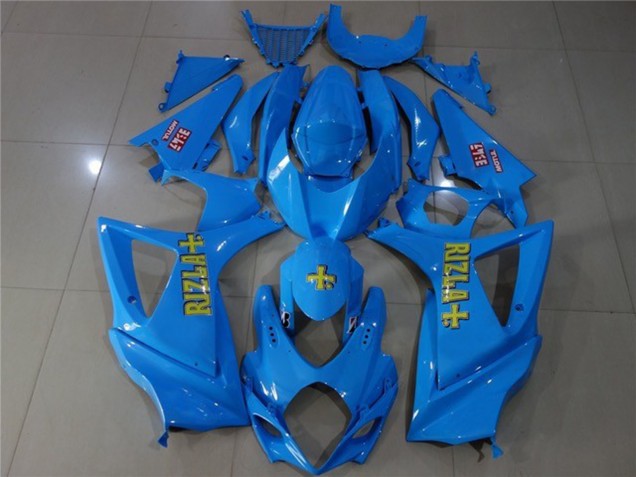 2007-2008 Blau Rizla Suzuki GSXR 1000 Motorrad Verkleidung 2007-2008 Blau Rizla Suzuki GSXR 1000 Motorrad Verkleidung