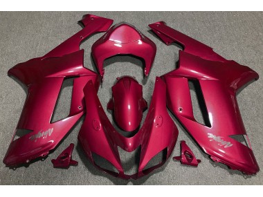 2007-2008 Candy Rot Kawasaki ZX6R Motorrad Verkleidung