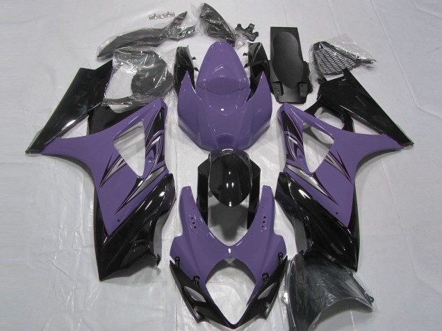 2007-2008 Dunkelviolett & Schwarz Suzuki GSXR 1000 Motorrad Verkleidung 2007-2008 Dunkelviolett & Schwarz Suzuki GSXR 1000 Motorrad Verkleidung