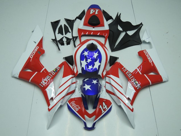 2007-2008 Geico 14 Honda CBR600RR Motorrad Verkleidung 2007-2008 Geico 14 Honda CBR600RR Motorrad Verkleidung