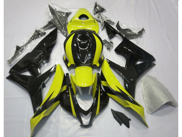 2007-2008 Gelb & Schwarz OEM Design Honda CBR600RR Motorrad Verkleidung