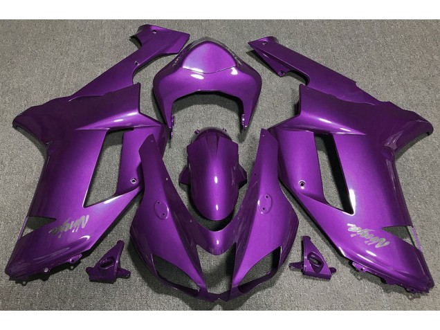 2007-2008 Glanz Lila Kawasaki ZX6R Motorrad Verkleidung 2007-2008 Glanz Lila Kawasaki ZX6R Motorrad Verkleidung