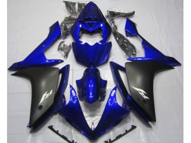 2007-2008 Glänzend Blau & Schwarz Yamaha R1 Motorrad Verkleidung