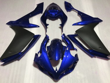 2007-2008 Glänzend Blau & Schwarz Yamaha R1 Motorrad Verkleidung