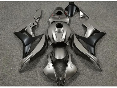 2007-2008 Glänzend Grau & Schwarz Honda CBR600RR Motorrad Verkleidung