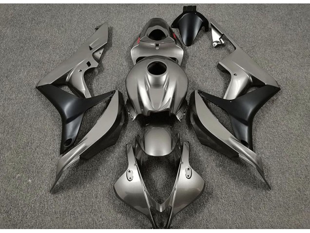 2007-2008 Glänzend Grau & Schwarz Honda CBR600RR Motorrad Verkleidung 2007-2008 Glänzend Grau & Schwarz Honda CBR600RR Motorrad Verkleidung
