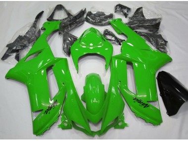 2007-2008 Glänzend Grün Kawasaki ZX6R Motorrad Verkleidung