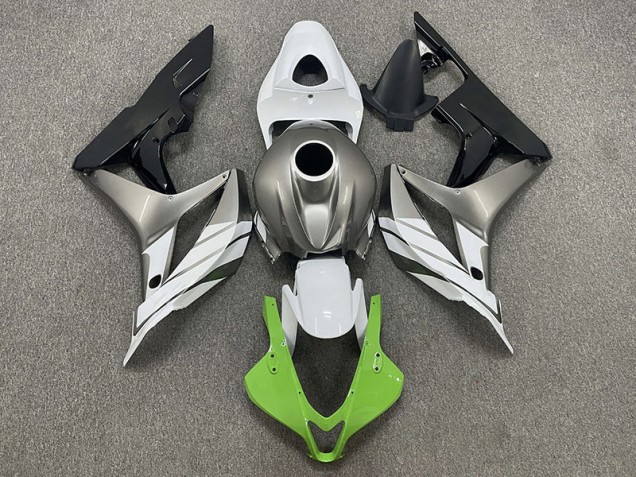 2007-2008 Grün-Weiß & Grau Honda CBR600RR Motorrad Verkleidung 2007-2008 Grün-Weiß & Grau Honda CBR600RR Motorrad Verkleidung