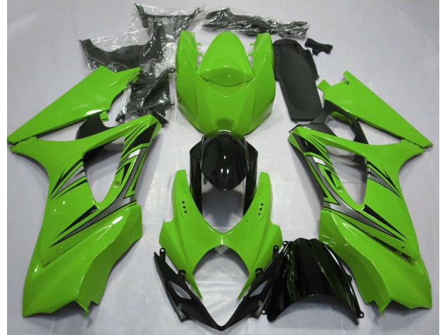 2007-2008 Grün OEM-Stil Suzuki GSXR 1000 Motorrad Verkleidung