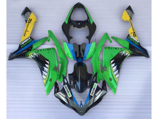 2007-2008 Grüner Hai Yamaha R1 Motorrad Verkleidung