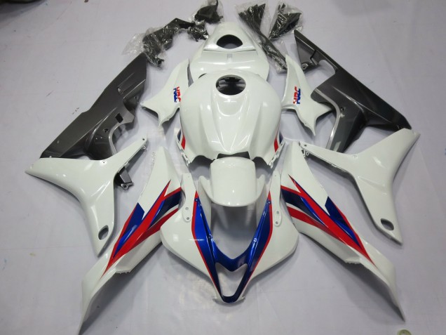 2007-2008 Weiß HRC Honda CBR600RR Motorrad Verkleidung