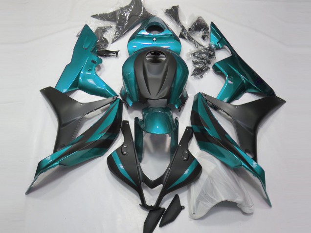 2007-2008 Hellblau & Matt Schwarz Honda CBR600RR Motorrad Verkleidung 2007-2008 Hellblau & Matt Schwarz Honda CBR600RR Motorrad Verkleidung