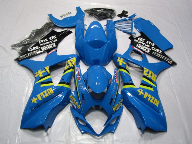 2007-2008 Hellblau Rizla Suzuki GSXR 1000 Motorrad Verkleidung 2007-2008 Hellblau Rizla Suzuki GSXR 1000 Motorrad Verkleidung