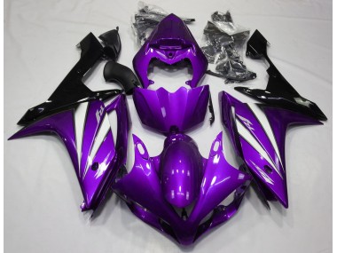2007-2008 Lila Weiß & Schwarz Yamaha R1 Motorrad Verkleidung