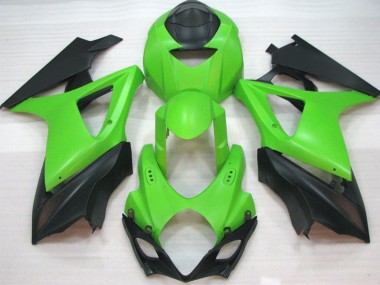 2007-2008 Matt Grün Suzuki GSXR 1000 Motorrad Verkleidung