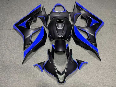 2007-2008 Matt Schwarz & Blau Honda CBR600RR Motorrad Verkleidung