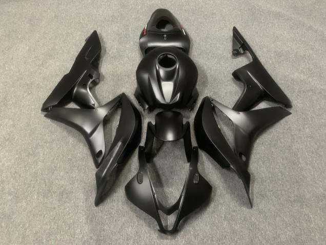 2007-2008 Matt Schwarz Honda CBR600RR Motorrad Verkleidung