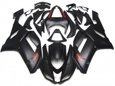 2007-2008 Matt Schwarz-Rot Aufkleber Kawasaki ZX6R Motorrad Verkleidung