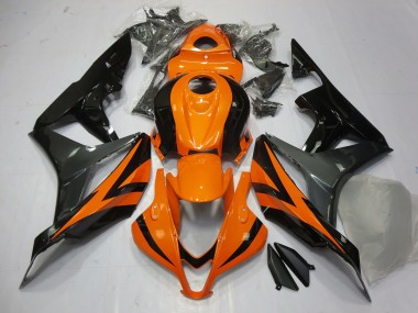 2007-2008 Orange Grau & Schwarz Honda CBR600RR Motorrad Verkleidung