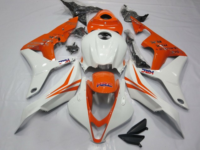 2007-2008 Orange & Weiß HRC Honda CBR600RR Motorrad Verkleidung 2007-2008 Orange & Weiß HRC Honda CBR600RR Motorrad Verkleidung