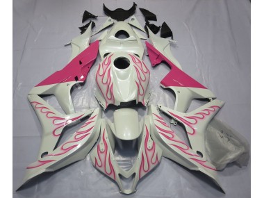 2007-2008 Rosa Flamme Honda CBR600RR Motorrad Verkleidung