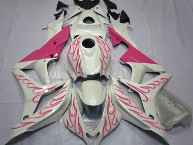 2007-2008 Rosa Flamme Honda CBR600RR Motorrad Verkleidung