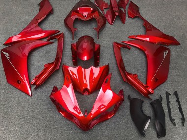 2007-2008 Rot Glänzend Yamaha R1 Motorrad Verkleidung