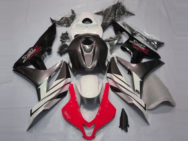 2007-2008 Rot Weiß & Grau Honda CBR600RR Motorrad Verkleidung 2007-2008 Rot Weiß & Grau Honda CBR600RR Motorrad Verkleidung
