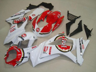 2007-2008 Rot Lucky Strike Suzuki GSXR 1000 Motorrad Verkleidung