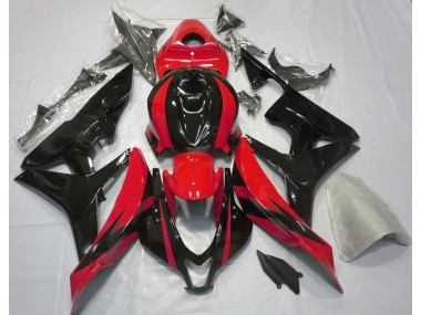2007-2008 Rot & Schwarz OEM-Design Honda CBR600RR Motorrad Verkleidung