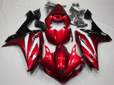 2007-2008 Rot Weiß & Schwarz Yamaha R1 Motorrad Verkleidung