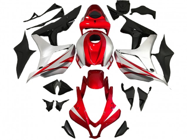 2007-2008 Rot & Silber OEM-Stil Honda CBR600RR Motorrad Verkleidung 2007-2008 Rot & Silber OEM-Stil Honda CBR600RR Motorrad Verkleidung