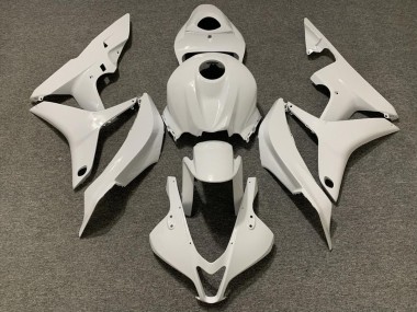 2007-2008 Schlichte Glanz Weiß Honda CBR600RR Motorrad Verkleidung