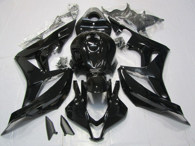2007-2008 Schwarz Glänzend Honda CBR600RR Motorrad Verkleidung 2007-2008 Schwarz Glänzend Honda CBR600RR Motorrad Verkleidung