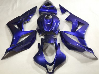2007-2008 Tiefes Blau Schlicht Honda CBR600RR Motorrad Verkleidung