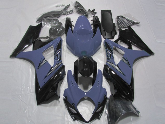 2007-2008 Tiefes Blau & Schwarz Suzuki GSXR 1000 Motorrad Verkleidung