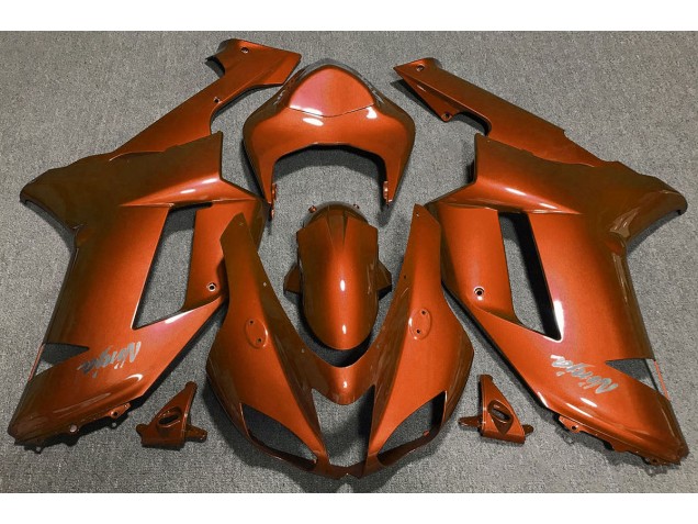 2007-2008 Tigerorange Kawasaki ZX6R Motorrad Verkleidung 2007-2008 Tigerorange Kawasaki ZX6R Motorrad Verkleidung