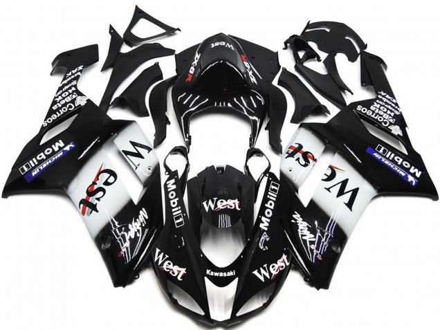 2007-2008 West Gloss Slick Kawasaki ZX6R Motorrad Verkleidung 2007-2008 West Gloss Slick Kawasaki ZX6R Motorrad Verkleidung