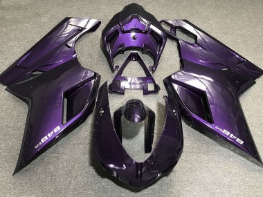 2007-2014 Dunkelviolett Ducati 848 1098 1198 Motorrad Verkleidung