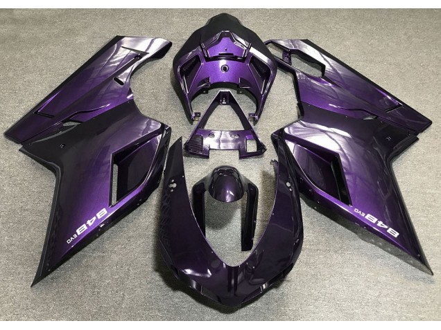 2007-2014 Dunkelviolett Ducati 848 1098 1198 Motorrad Verkleidung 2007-2014 Dunkelviolett Ducati 848 1098 1198 Motorrad Verkleidung