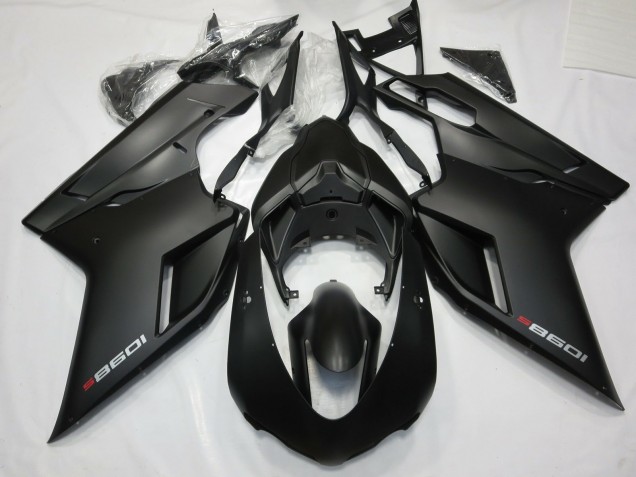 2007-2014 Matt Schwarz Mit Rot Ducati 848 1098 1198 Motorrad Verkleidung 2007-2014 Matt Schwarz Mit Rot Ducati 848 1098 1198 Motorrad Verkleidung